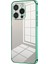 iPhone 16 Pro Kılıf Galvanik Çerçeve Yumuşak Tpu Telefon Kılıfı-Yeşil (Yurt Dışından) 1