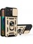 iPhone 15 Pro Max Kamera Lens Kaydırak Tasarım Telefon Kılıfı Pc+Tpu Kickstand Kapak-Altın (Yurt Dışından) 1