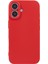 iPhone 16 Plus Kılıf Yumuşak Elyaf Astar Tpu Telefon Kılıfı Kamera Lens Koruması-Kırmızı (Yurt Dışından) 3