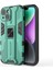 iPhone 15 Katlanabilir Kickstand Telefon Kılıfı Pc+Tpu Darbeye Dayanıklı Koruyucu Kılıf-Yeşil (Yurt Dışından) 1