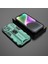 iPhone 15 Katlanabilir Kickstand Telefon Kılıfı Pc+Tpu Darbeye Dayanıklı Koruyucu Kılıf-Yeşil (Yurt Dışından) 4