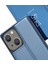 iPhone 14 6.1 Inç Pu Deri Destekleyici Stand Telefon Kılıfı Görünüm Penceresi Elektrokaplama Ayna Yüzey Telefon Çizilmez Kapak-Gümüş (Yurt Dışından) 5