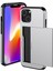 iPhone 15 Plus Için Kart Tutucu Telefon Kılıfı, Tpu + Pc Çift Katmanlı Düşmeye Karşı Telefon Kılıfı - Gümüş (Yurt Dışından) 2