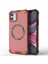 iPhone 11 Kılıfı Için Magsafe Honeycomb Tasarım Tpu+Pc Telefon Kılıfı-Kırmızı ile Uyumlu (Yurt Dışından) 1