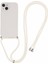 iPhone 15 Tpu Telefon Kılıfı Fiber Astarlı Ka Kaplama Uzun Askılı-Beyaz (Yurt Dışından) 1