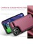 iPhone 15 Plus Telefon Kılıfı Caseme C22 Deri Arka Kapak Rfıd Engelleme Kart Yuvaları Ile-Kırmızı (Yurt Dışından) 2