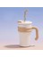 500ML Yalıtımlı Kupa Soğuk ve Sıcak Kahve Tumburu Kapaklı Samanlı 316 Paslanmaz Çelik Su Şişesi Vakum Termos Kupası Kapasite: 500ML/RENK: D (Yurt Dışından) 1