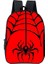 Siyah Örümcek Deseni Kırmızı Sırt Çantaları Erkek ve Kızlar Için Kulaklık Jakı ile En Iyi Hediyeler 3D Karikatür Okul Sırt Çantası Çocuklar Için Renk: Kırmızı (Yurt Dışından) 1