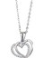 Kadınlar Için Çift Kalp Şeklinde Kolye Sonbahar ve Kış Basit Elmas Aşk Kolyesi Yüksek Dereceli Mizaç Köprücük Kemiği Zinciri (Yurt Dışından) 3