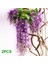Adet 7ft / Adet Yapay Wisteria Vine, Çiçek Çelenk Wisteria Vine Rattan Açık Töreni Için Asılı Çiçekler, Beyaz (Yurt Dışından) 5