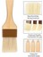 Pasta Fırçası, Pişirme Için Basting Fırçası, Yağ ve Sos Için Doğal Kıl Bekü Fırçası, Ahşap Saplı Gıda Fırçası 3'lü Paket (Yurt Dışından) 4