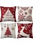 Noel Yastık Kapakları 18X18 4'lü Set, Çiftlik Evi Noel Dekoru Ev Için, Noel Süslemeleri Atmak Yastık Kılıfı Ev Için (Yurt Dışından) 1