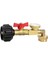 Valf ve Göstergeli Propan Dolum Adaptörü, 20 Lb Tanktan 1 Lb Şişeyi Doldurun, 90 Derece Dirsek Tasarımı, Kullanımı Kolay (Yurt Dışından) 1