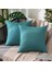 4'lü Paket Açık Su Geçirmez Kırlent Kapakları Dekoratif Bahçe Yastık Kılıfları Kare Yastık Kılıfı 18 x 18 Inç (Yurt Dışından) 2