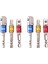 6pcs Soket Adaptör Darbe Seti Hex Shank 1/4 3/8 1/2 Inç Renkli Uzantı Dönüştürücü (Yurt Dışından) 1