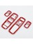 4pcs Kırmızı Karbon Fiber Araç Iç Pencere Asansör Trim Anahtar Panel Dodge Ram 2010-2017/ŞARJ Cihazı Durango 2011-2021 (Yurt Dışından) 4