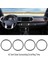 4pcs Siyah Araç Iç Havalandırma Dış Çevre Çevre Çevre Yüzük Toyota Tacoma 2016-2023 (Yurt Dışından) 2