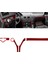4pcs Mercedes-Benz C-Serisi W204 07-10 Için Kırmızı Karbon Fiber Gösterge Tablosu Kapak Trim (Yurt Dışından) 5