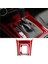 5pcs Mercedes-Benz C-Class W204 2007-2013 Için Kırmızı Karbon Fiber Dişli Vites Kapağı Kaplama (Yurt Dışından) 5