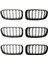 3 Çift Parlak Siyah Araba Ön Böbrek Izgara Izgarası For-Bmw 3 Serisi F30 F31 F35 2012-2018 (Yurt Dışından) 1