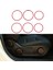 6pcs Araba Koltuğu Ayar Anahtarı Düğme Halkası Kapağı Trim Mercedes Için Kırmızı A B Gla Cla Sınıf W176 W117 W246 C117 A180 (Yurt Dışından) 2