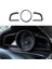 Mazda 3 Axela Için 9x 2014-2018 Karbon Fiber Gösterge Tablosu Iç Cihaz Çerçevesi Kapak Döşeme (Yurt Dışından) 5