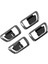 4pcs Karbon Fiber Iç Kapı Kolu Kase Paneli Kapak Mitsubishi Pajero Için Trim 2007-2019 Iç Pervazlar (Yurt Dışından) 4
