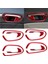 4pcs Honda Civic Için Kırmızı Karbon Fiber Iç Kapı Saplama Döşeme 2006-2011 8th (Yurt Dışından) 2