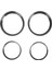 4pcs/set Araba Havası Havalandırma Klima Çıkış Halka Kapağı Karbon Fiber Mini Cooper Için Arayın R56 2006-2013 (Yurt Dışından) 1