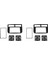 Jeep Grand Cherokee Için 2x Araç Radyo Fasyası 1999-2005 Panel Dash Kit Fasya Plakası Stereo Konsol Kapağı Çerçeve Adaptörü (Yurt Dışından) 1