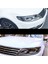 Passat Için 4x B7 2010-2015 Araba Far Göz Kapakları Kaşları Abs Far Lambası Sticker Kapak Döşeme Aksesuarları - Siyah (Yurt Dışından) 4