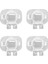 4x Araba Arka Görünüm Kamera Braketi Kia Forte R 2009-2011/HYUNDAI I25 IX20 Aksanı Için (Yurt Dışından) 1