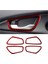 Abs Kırmızı Karbon Fiber Iç Kapı Kolu Kapak Trim Dekor Çıkartması Honda Civic 10. Gen 2016 2017 2018 2019 (Yurt Dışından) 2