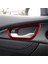 Abs Kırmızı Karbon Fiber Iç Kapı Kolu Kapak Trim Dekor Çıkartması Honda Civic 10. Gen 2016 2017 2018 2019 (Yurt Dışından) 5