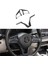 Karbon Fiber Direksiyon Simidi Dekorasyon Kapağı Çerçeve Nissan Rogue Altima Sentra Için Yaprak Versa Aksesuarları (Yurt Dışından) 3