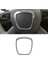2x Araç Krom Direksiyon Simidi Trim Kapak Amblem Rozeti Çerçevesi Sequin Audi A3 A4 B6 B7 B8 A6 C6 Q7 Için (Yurt Dışından) 2