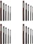 20PCS Flütler El Raybaları Set H8 Kesicilik Düz Sapı El Raybaları 4MM/5MM/6MM/8MM/10MM Set (Yurt Dışından) 1