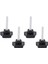4x M8 x 40MM Vidalar Yıldız Kafa Kafası Vidalı Kelepçe Koyu Siyah (Yurt Dışından) 1