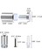 50 Paket Işaret Standoff Vidaları, Paslanmaz Çelik Standoff Vidaları Kit, Montaj Cam Donanımı (1/2x 3/4 Inç) (Yurt Dışından) 3