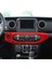 Jeep Wrangler Için Jl Gladiator Jt 2018-2023 Klima Ac Kontrol Paneli Dekoratif Kapak Dekoratif, Kırmızı (Yurt Dışından) 3