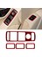 Kırmızı Karbon Fiber Pencere Asansör Anahtarı Trim Mercedes-Benz C-Serisi W204 2007-14 (Yurt Dışından) 2