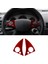 2pcs Benz C-Serisi W204 2007-2010 Için Kırmızı Karbon Fiber Direksiyon Düğmesi Döşeme (Yurt Dışından) 3