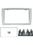 2x 2din Araba DVD Radyo Fasya Çerçeve Gösterge Tablosu Panel Montaj Kurulumu Takım Kiti Peugeot Için 308/408 Araba Stilini (Yurt Dışından) 2