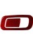 Abs Kırmızı Karbon Fiber Tortu Kutusu Tutucu Anahtar Kapağı Kapak Trim Dekor Etiketi Honda Civic 10. Gen 2016 2017 2018 2019 (Yurt Dışından) 1