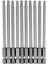 10PCS 100MM Uzunluk 1/4 Inç Hex Shank T20 Torx Güvenlik Tornavida Bitleri, Gümüş Gri (Yurt Dışından) 1