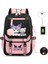 Animasyon Çizgi Film Popüler Çevresel Baskı Öğrenci Sırt Çantası USB ile Çok Işlevli (Yurt Dışından) 1