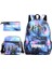 Çizgi Film Anime Sırt Çantası Omuz Çantası Kalem Kutusu Erkek ve Kız Öğrenci Üç Parçalı Set (Yurt Dışından) 1