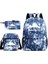Çizgi Film Anime Sırt Çantası Omuz Çantası Kalem Kutusu Erkek ve Kız Öğrenci Üç Parçalı Set (Yurt Dışından) 1
