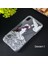 Iphone x Xs 3D Diamond Elbise Şeffaf Silikon KILIF-(1903) 3