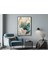 Metal Çerçeveli Gerçek Camlı Tablo , Dijital Baskı, Soyut Tablo, Monstera ,salon , Ofis Dekorasyon 5